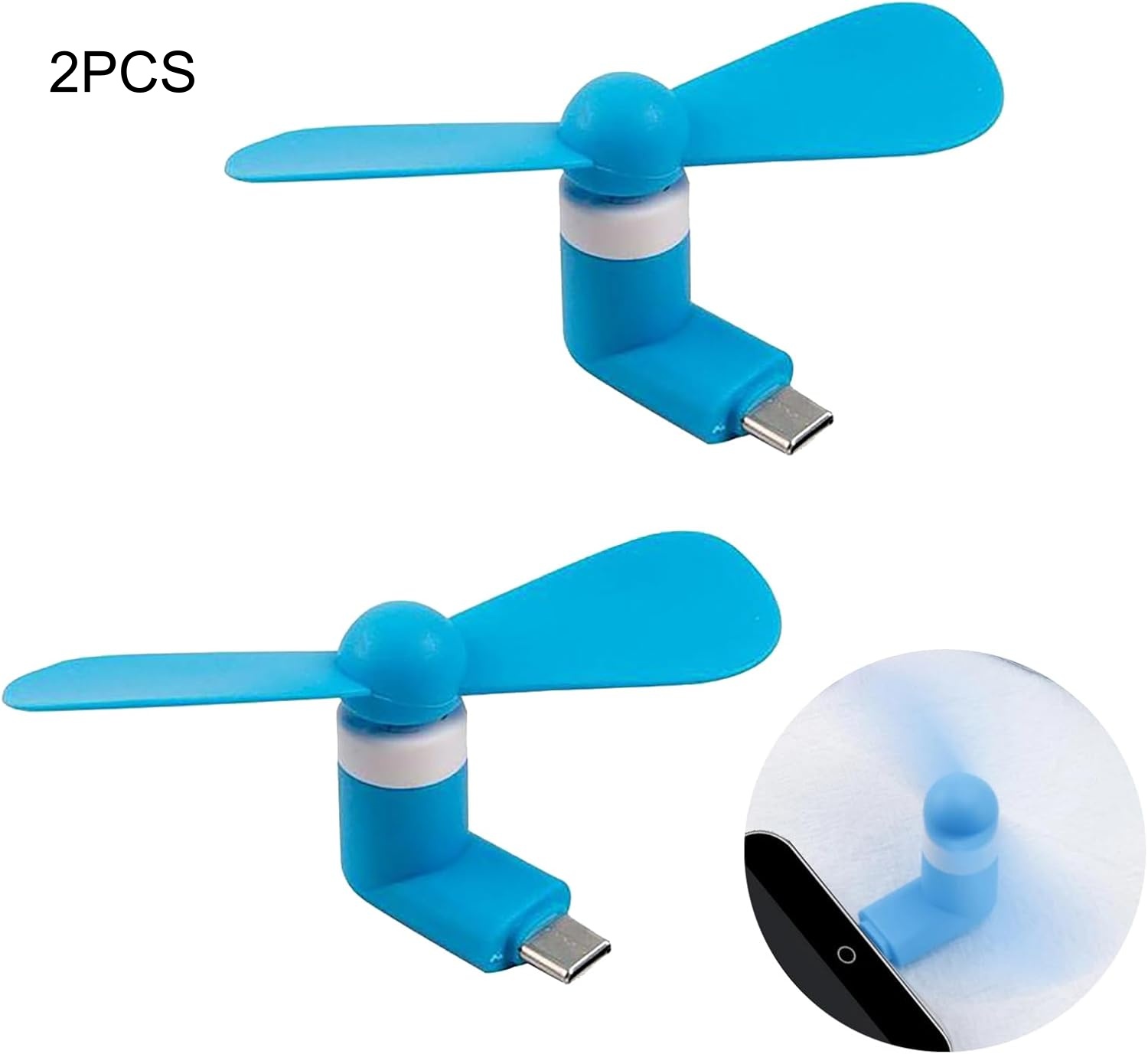 Electronics Gadgets Sale - 2pcs Type-C Mini Portable Micro Fan