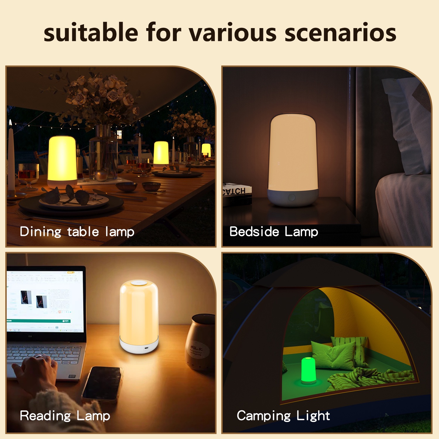 Smart Touch Table Lamp Works w - огляд і ціна Rgb Desk Lamp Smart