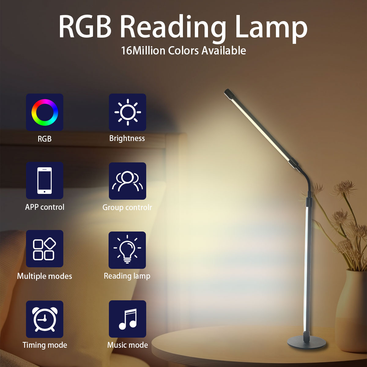 Smart Rgb Color-Changing Led D - огляд і ціна Rgb Desk Lamp Smart