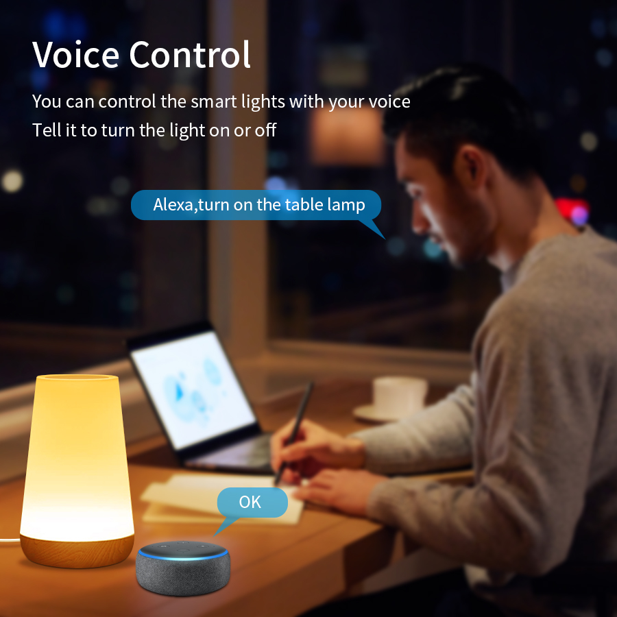 Tuya WiFi Smart Table Lamp Dim - огляд і ціна Rgb Desk Lamp Smart