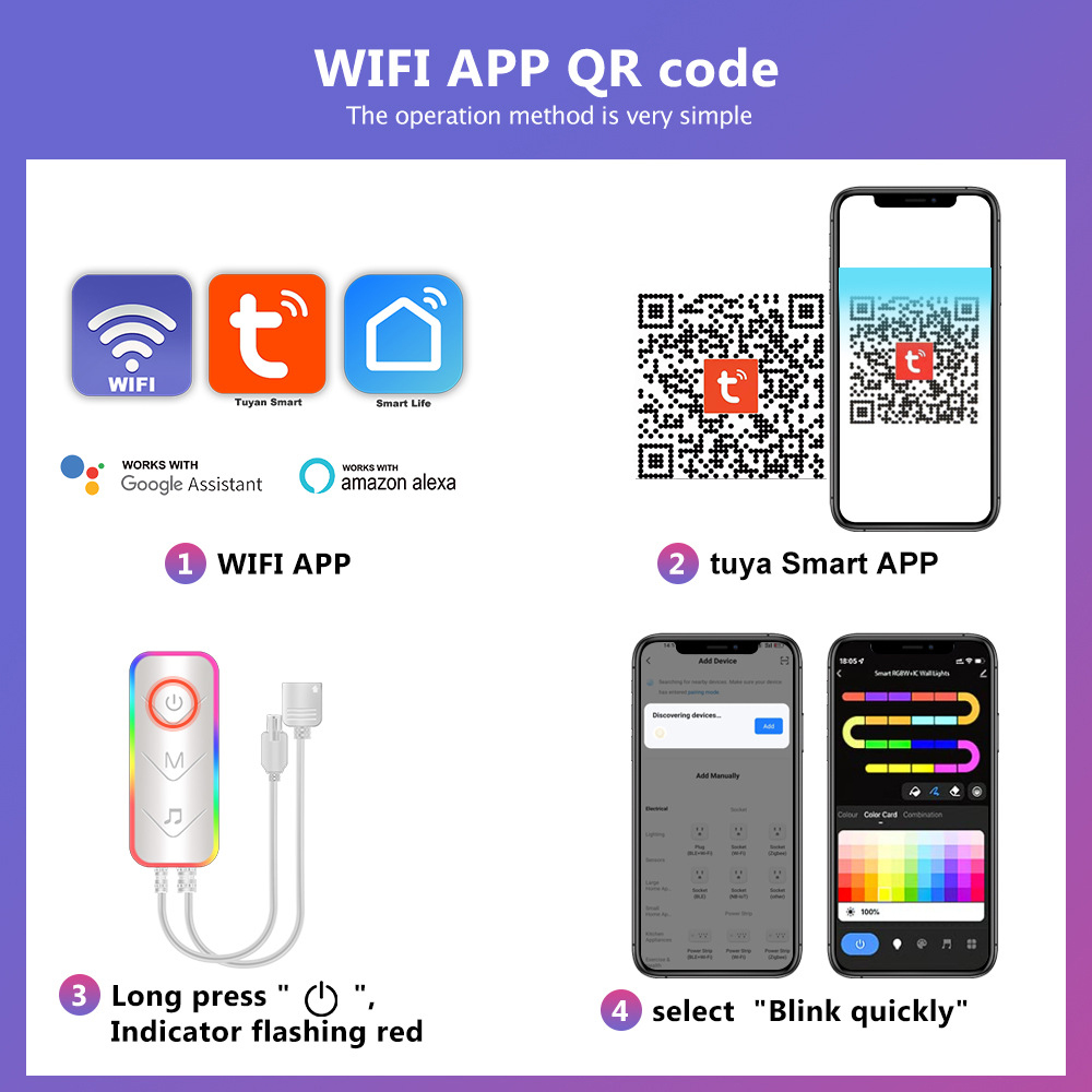 Smart WIFI APP Creative Desk L - огляд і ціна Rgb Desk Lamp Smart