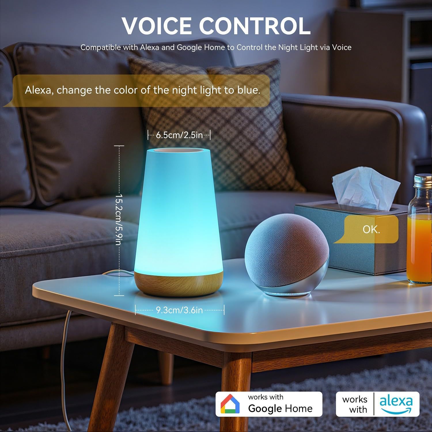 USB Rechargeable Tuya WiFi Sma - огляд і ціна Rgb Desk Lamp Smart