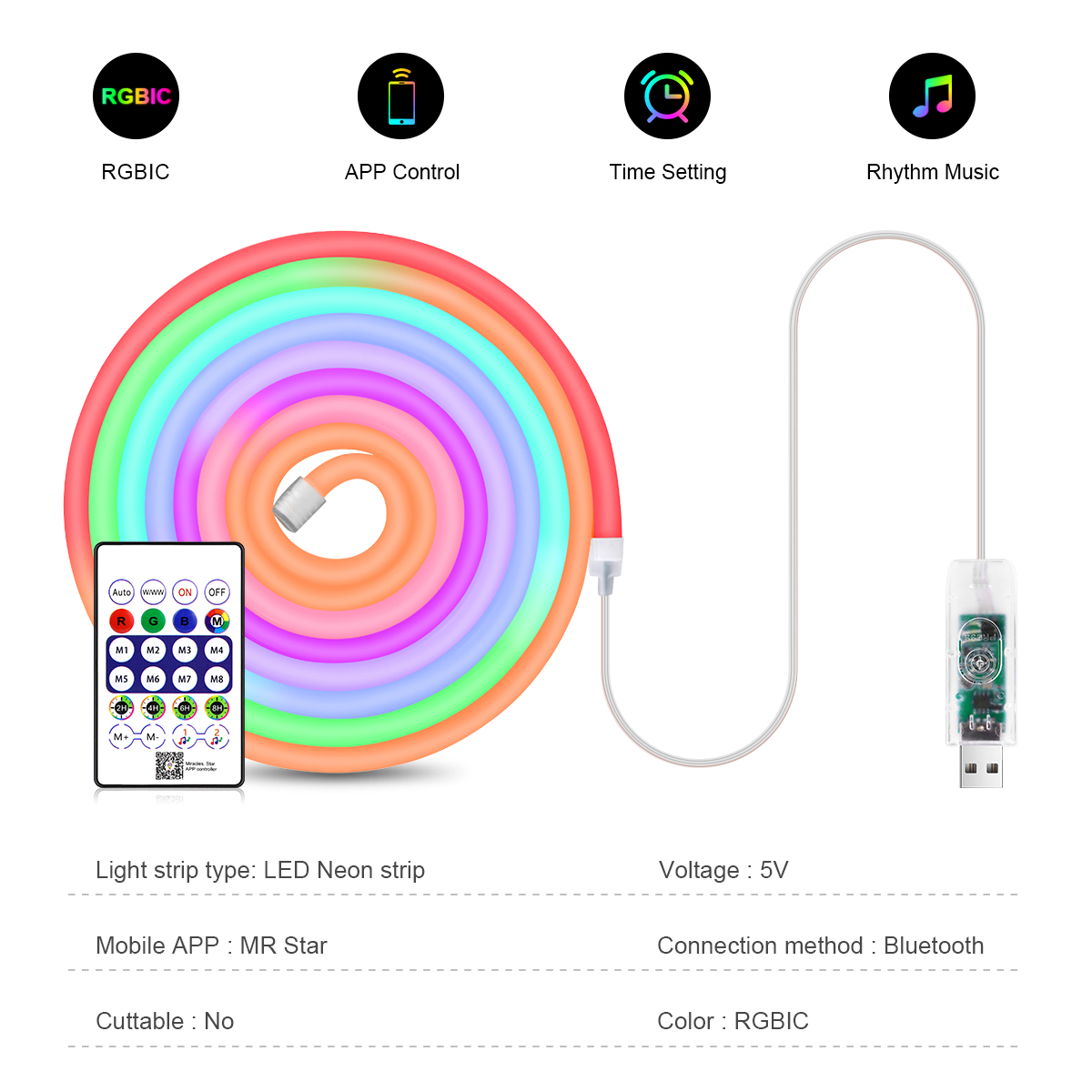 Smart Bluetooth Colorful RGB L - огляд і ціна Rgb Desk Lamp Smart