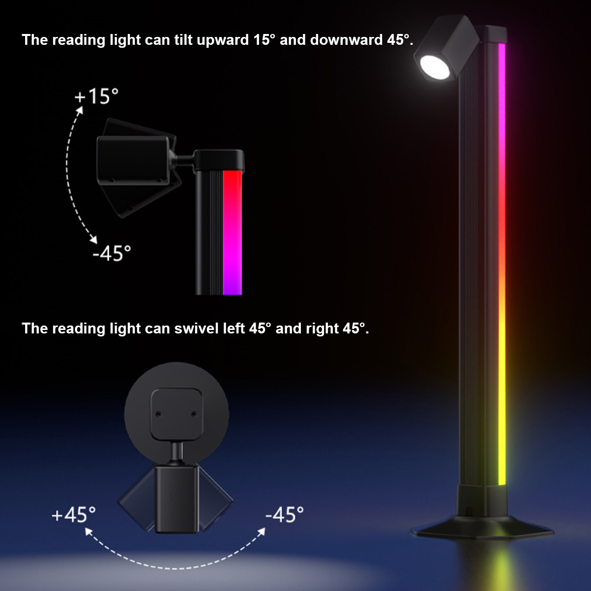 Smart Light Bar LED RGB Music  - огляд і ціна Rgb Desk Lamp Smart